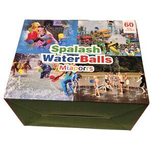 Splalash Water Balls Miaporrs 60 Count Reusable Soft Red & Green Foam Balls For